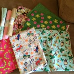 This is the fabric I bought with the donations